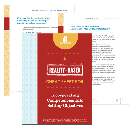Reality-Based Cheat Sheet for Setting Objectives