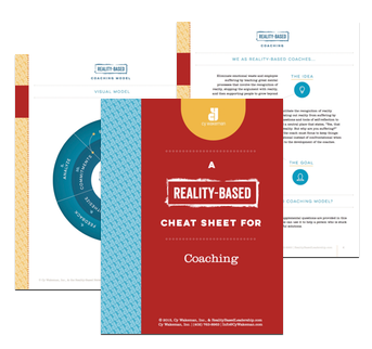 Reality-Based Coaching Cheat Sheet