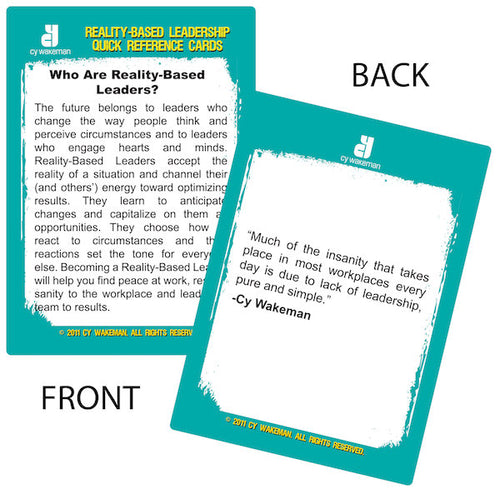 Reality-Based Leadership Mem-Cards