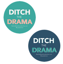 Ditch the Drama Stickers - Round